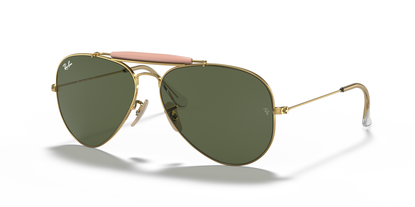 Beskæftiget Rotere kommentator Ray-Ban Gold Sunglasses | Glasses.com® | Free Shipping