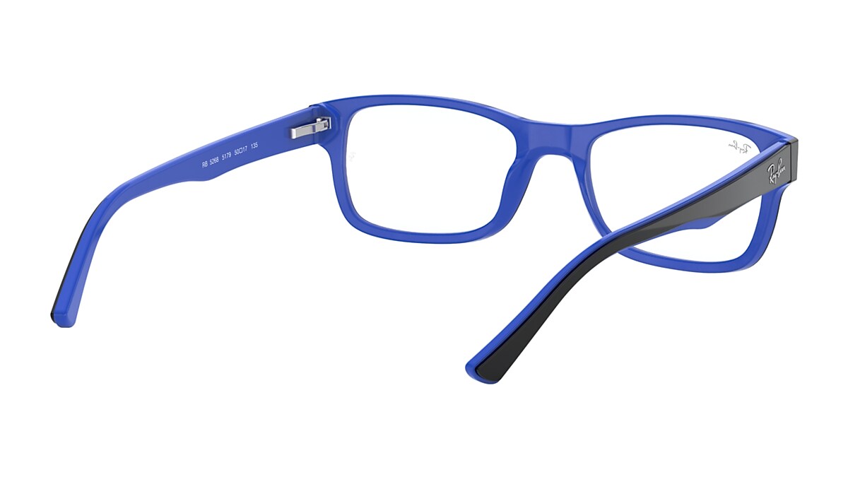 Ray-Ban Black On Blue Eyeglasses | Glasses.com® | Free Shipping Ray-Ban Black On Blue Eyeglasses | Glasses.com® | Free Shipping