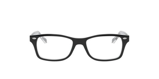 RB1531 Optics Kids Ray-Ban Black On Transparent