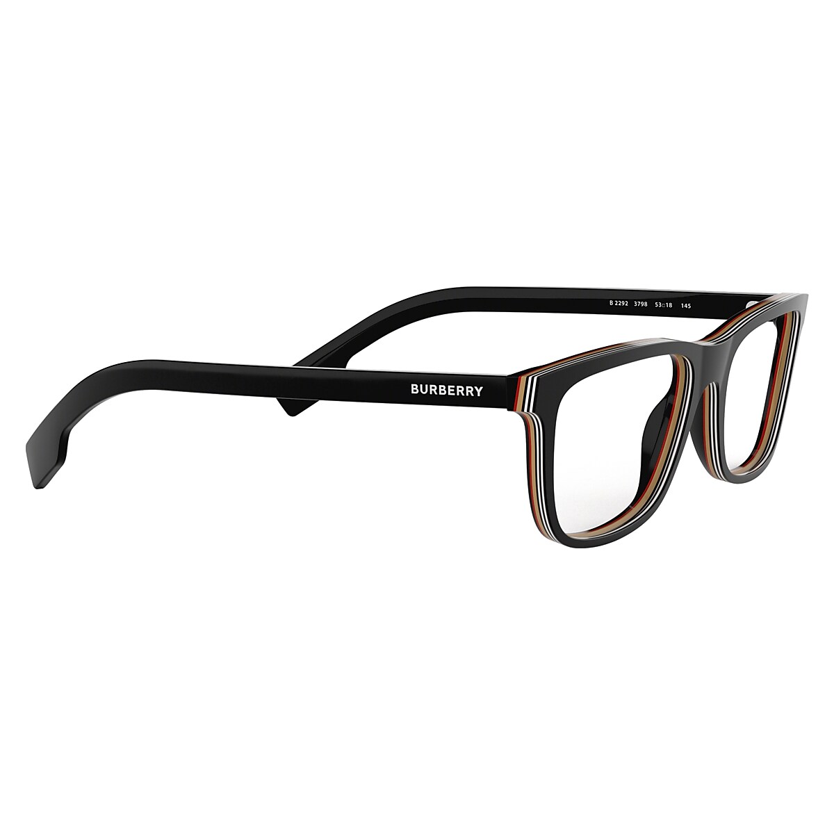 Burberry Check Multilayer Black Eyeglasses ® | Free Shipping