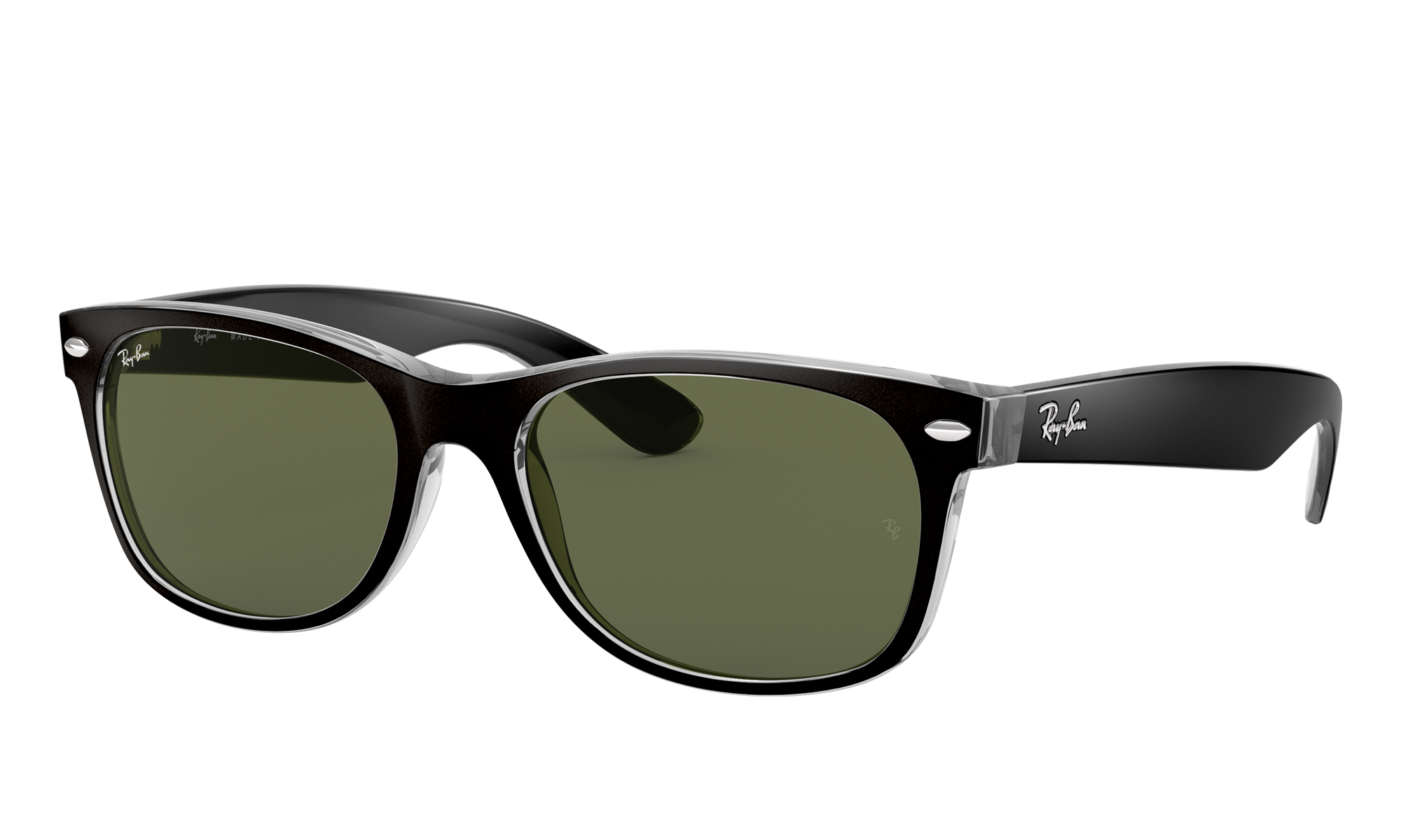 Ray-Ban Unisex Rb2132 Black On Transparent Size: Small