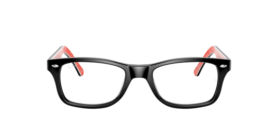 RX5228 Ray-Ban Top Black on Red