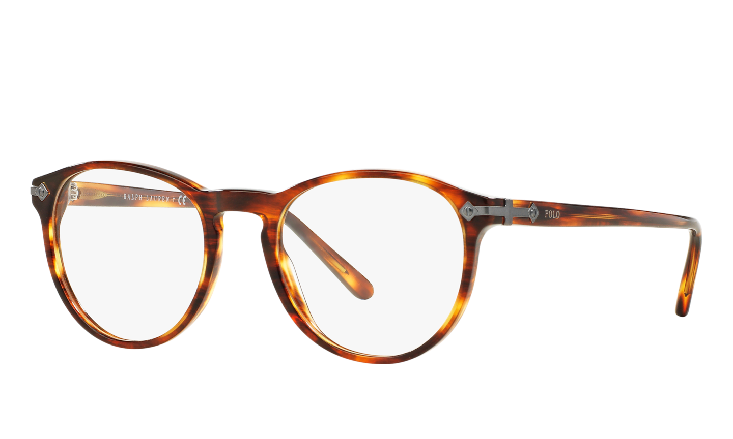 Polo Ralph Lauren Shiny Striped Havana Eyeglasses ® | Free  Shipping