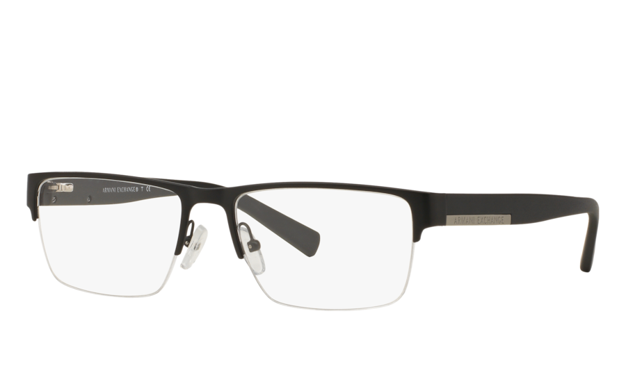Armani Exchange Matte Black Eyeglasses | Glasses.com® | Free Shipping