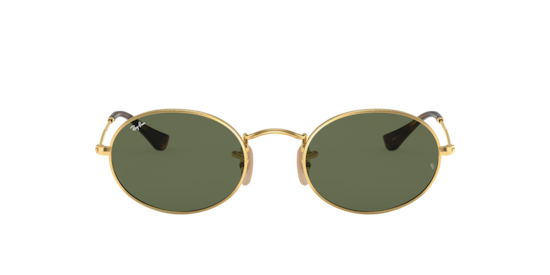 Ray-Ban RB3547N Oval Flat Lenses Gold