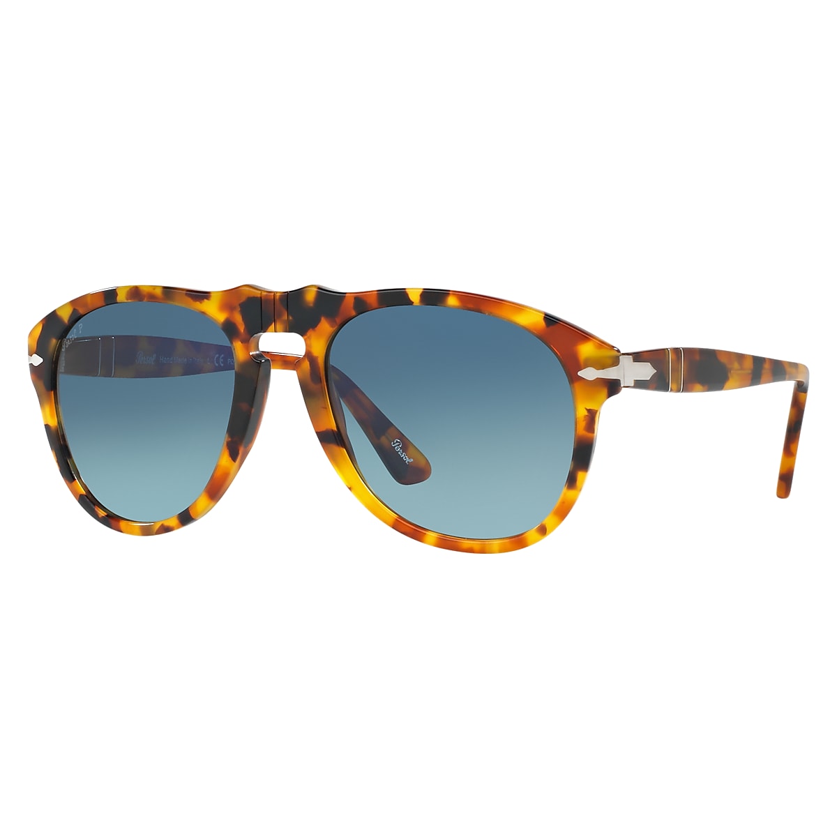 Persol 649 light havana blue best sale