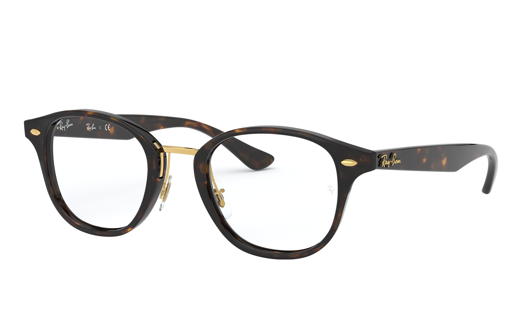 RayBan RB5355 Optics Tortoise Eyeglasses Free Shipping