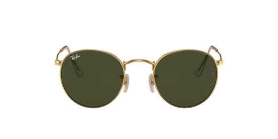 Ray-Ban ROUND METAL Gold Sunglasses | Glasses.com® | Free Shipping