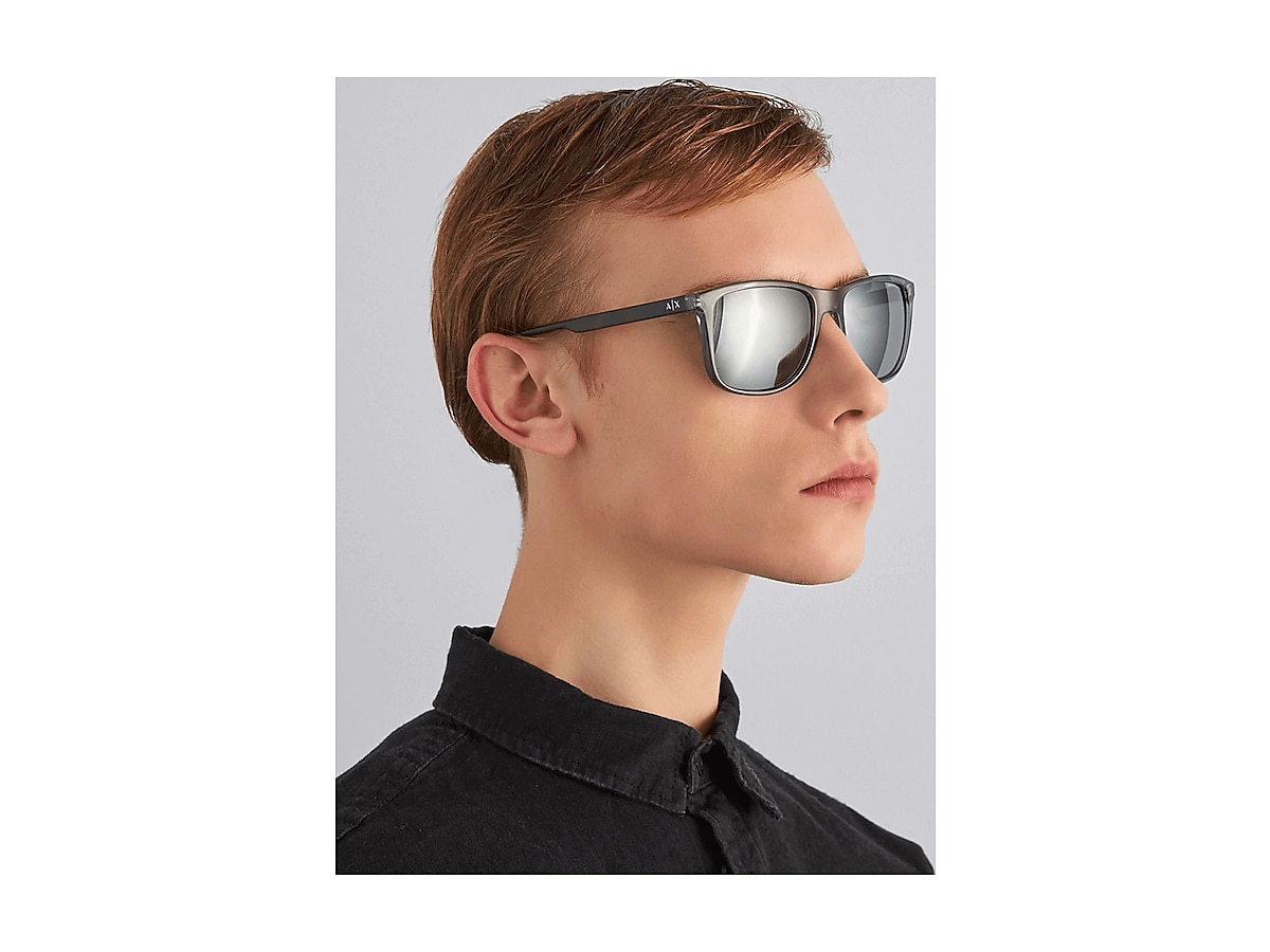 Armani Exchange Shiny Grey Sunglasses ® | Free Shipping