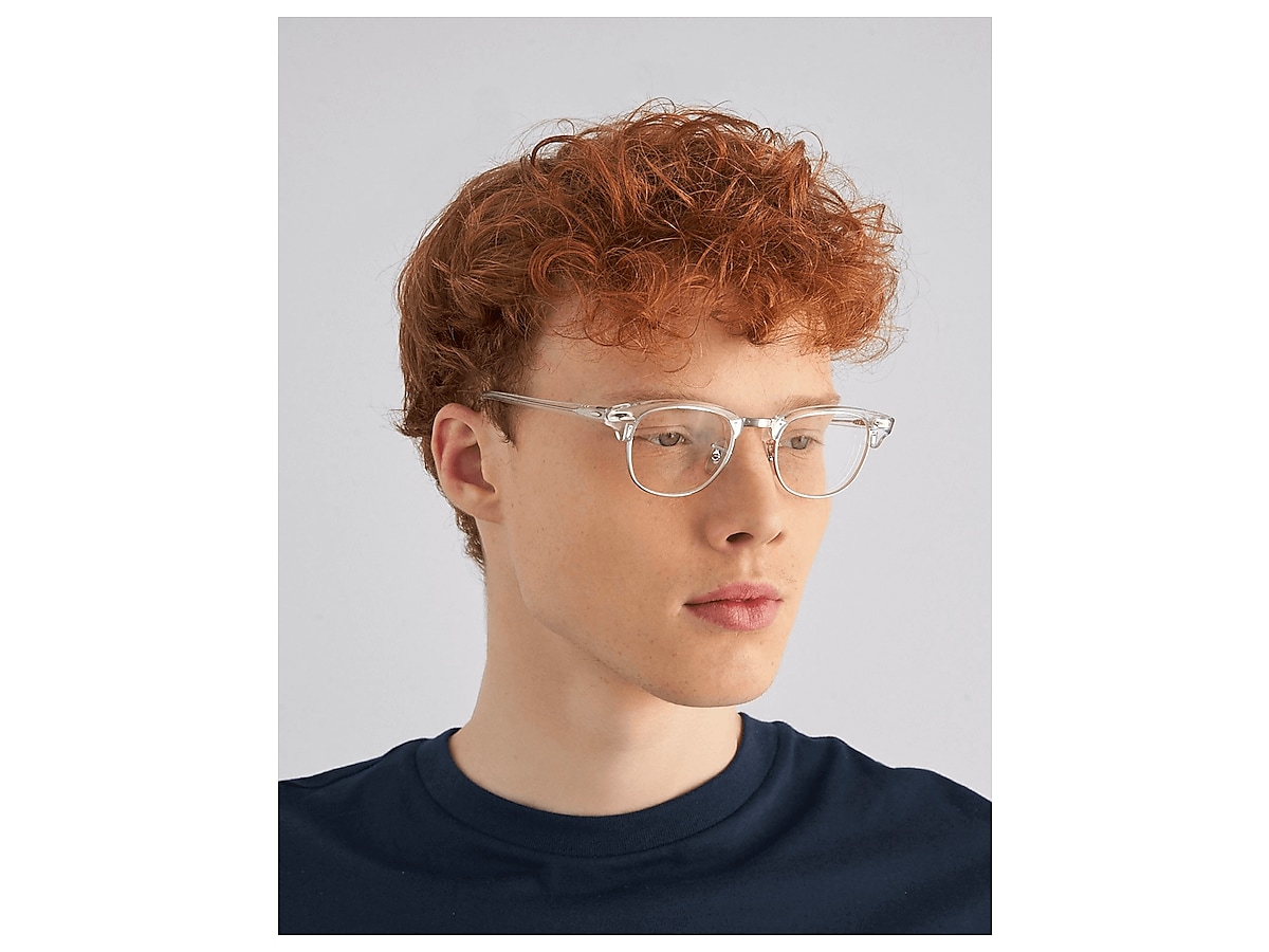Ray-Ban White Transparent Eyeglasses | Glasses.com® | Free Shipping