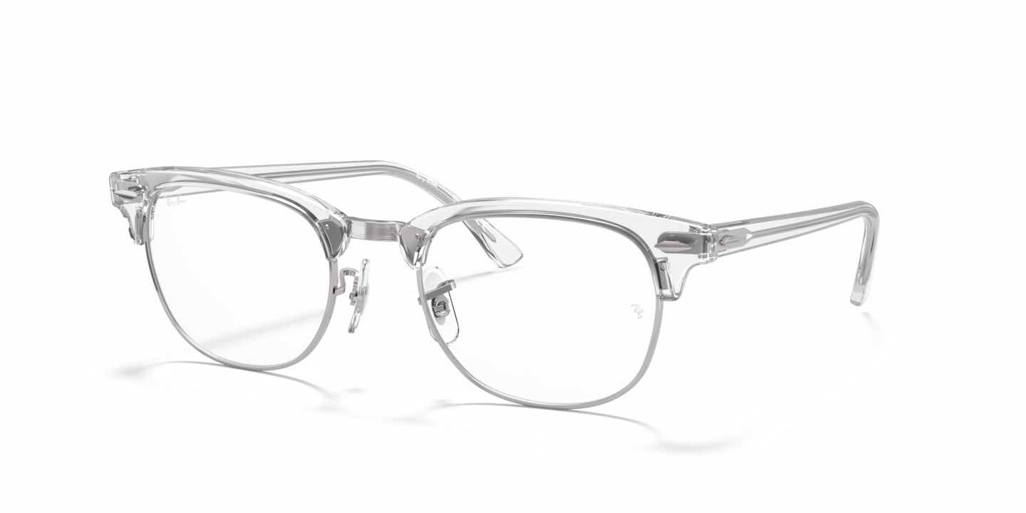 duim Spoedig directory Ray-Ban White Transparent Eyeglasses | Glasses.com® | Free Shipping