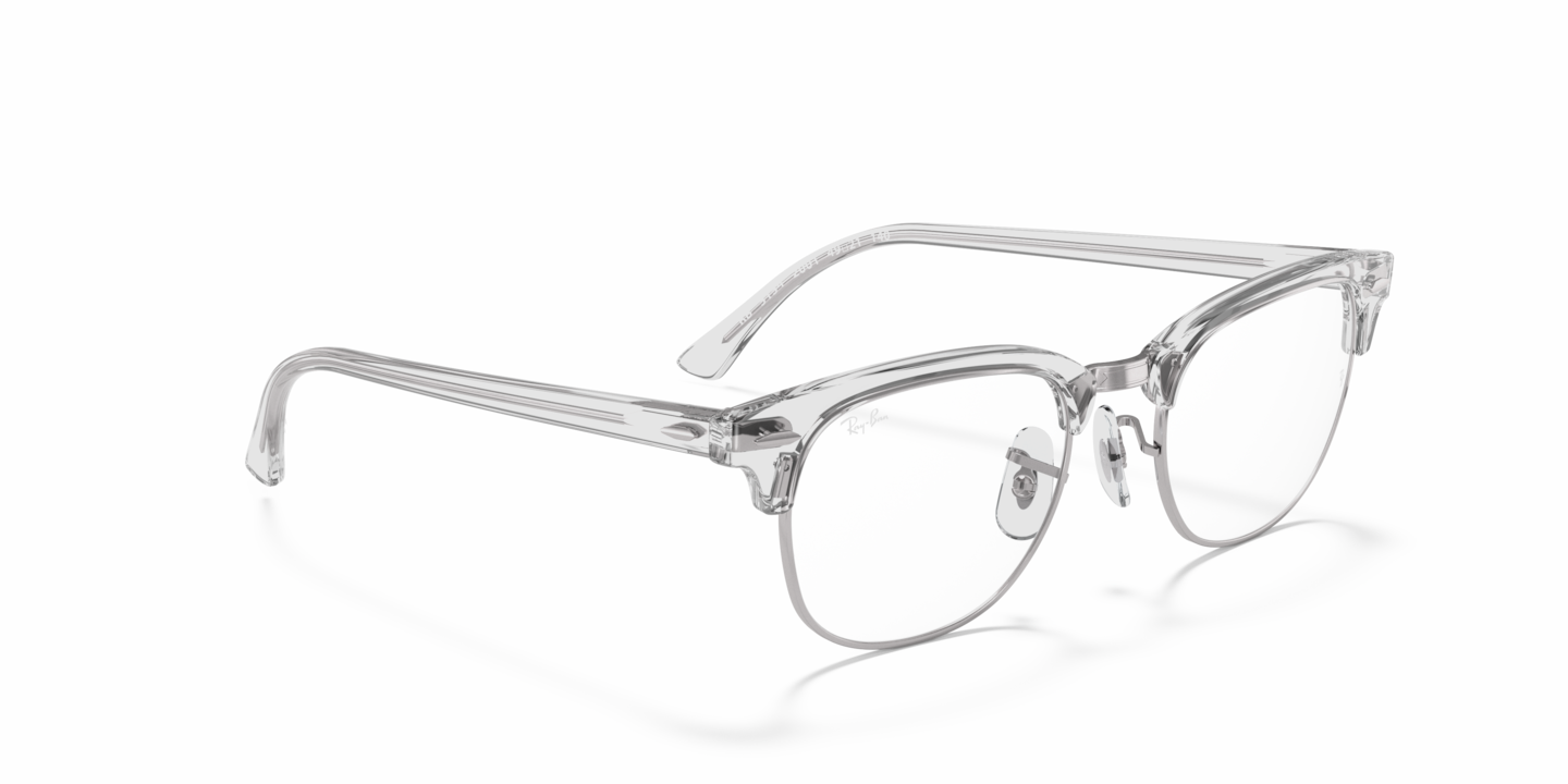 beginsel Schandelijk Booth Ray-Ban White Transparent Eyeglasses | Glasses.com® | Free Shipping