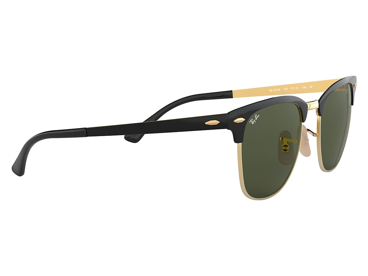 Ray Ban Clubmaster Metal Black Sunglasses Glasses Com Free Shipping