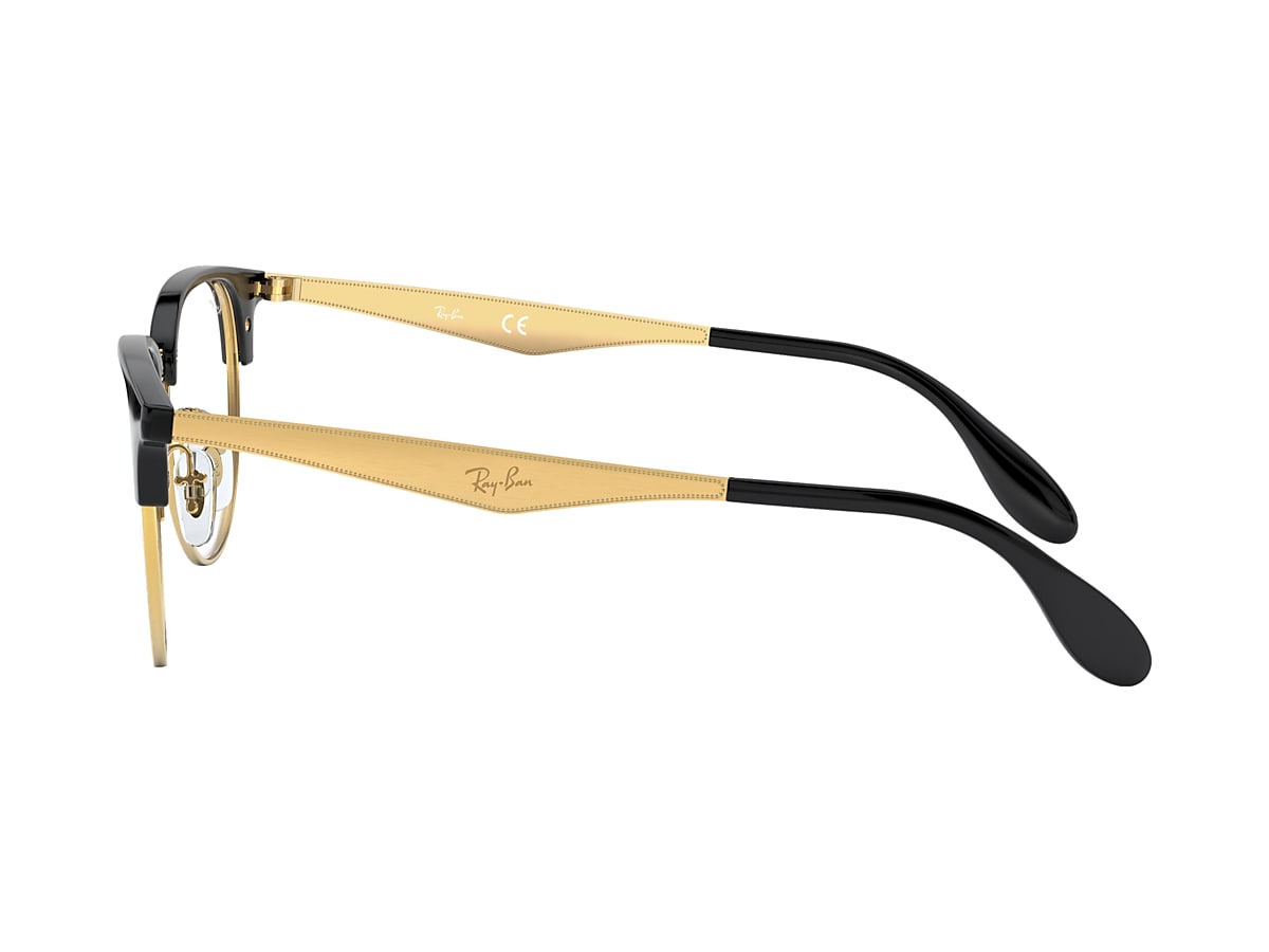 Ray ban eyeglasses black and gold online