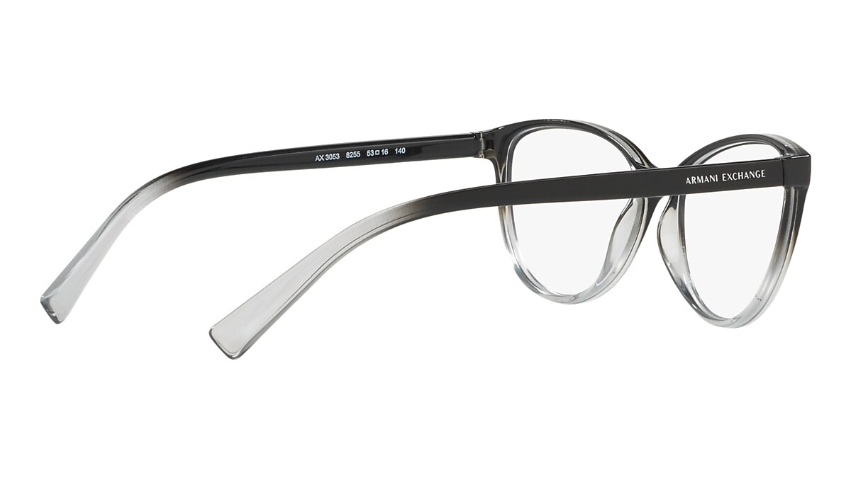 Armani Exchange Black Grey Eyeglasses Glasses Free Shipping