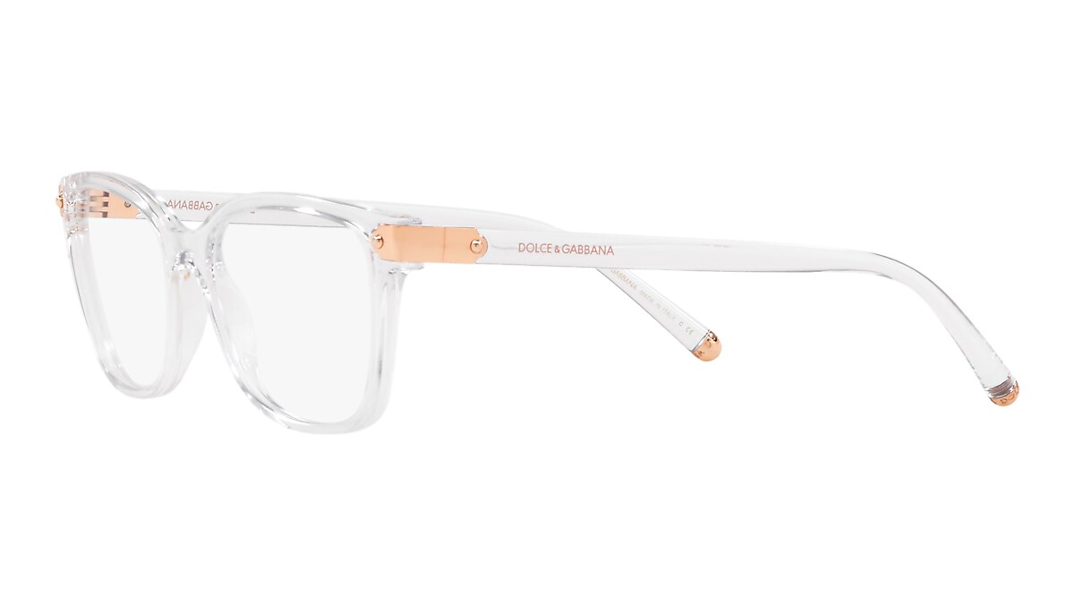 grinende barm Forebyggelse Dolce & Gabbana DG5036 Transparent Eyeglasses | Glasses.com® | Free Shipping