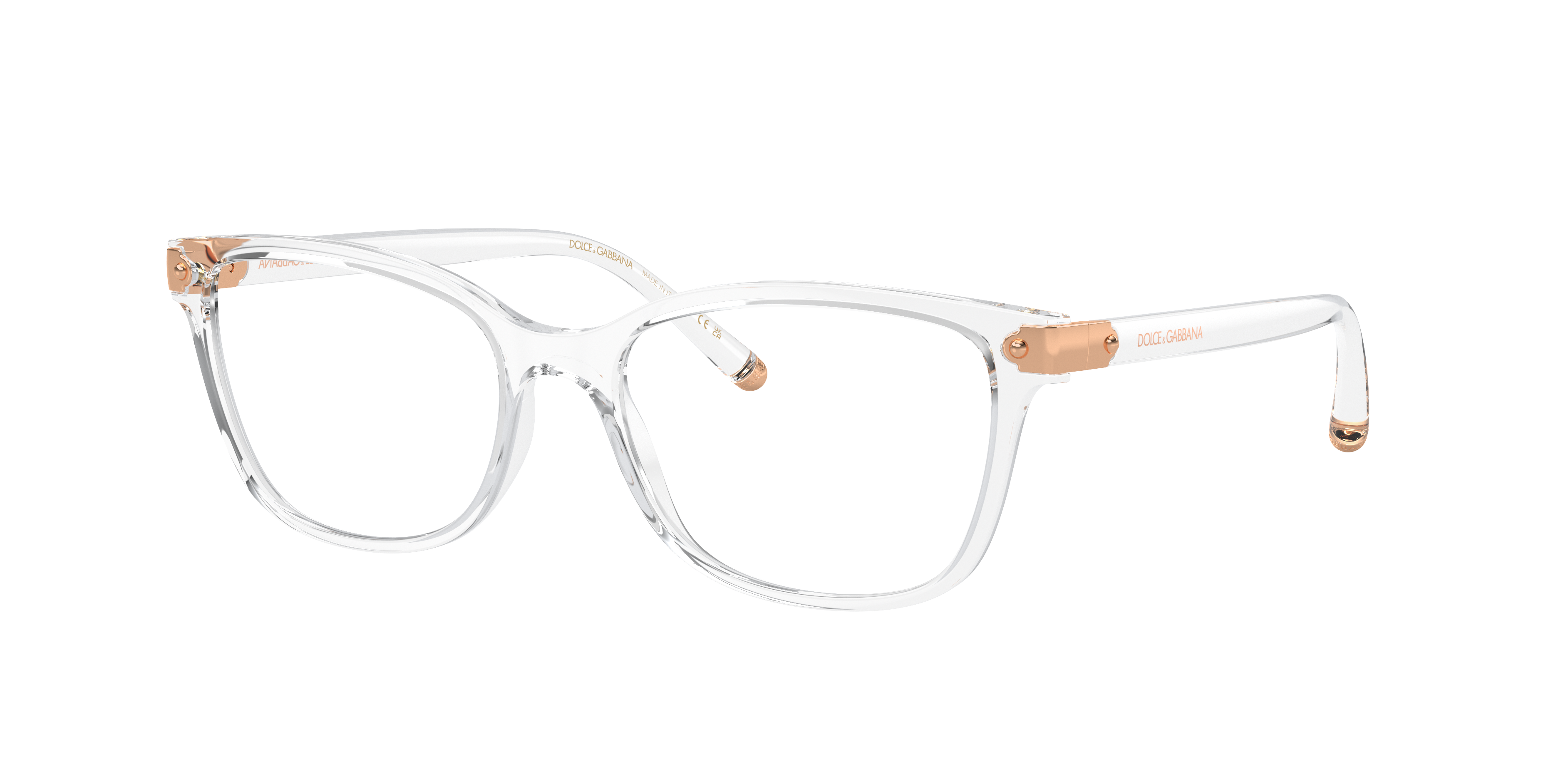 grinende barm Forebyggelse Dolce & Gabbana DG5036 Transparent Eyeglasses | Glasses.com® | Free Shipping