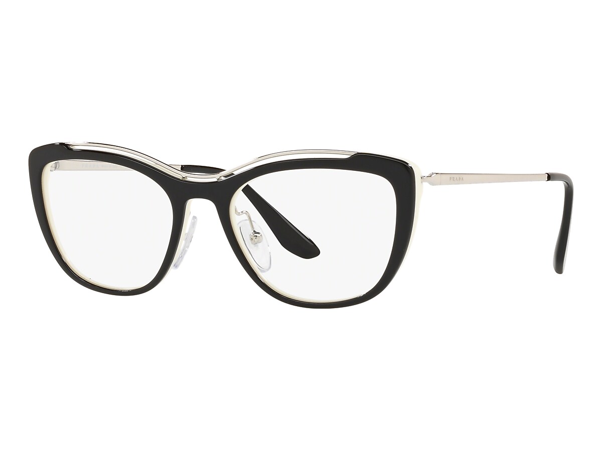 Prada Black/Ivory Eyeglasses ® | Free Shipping