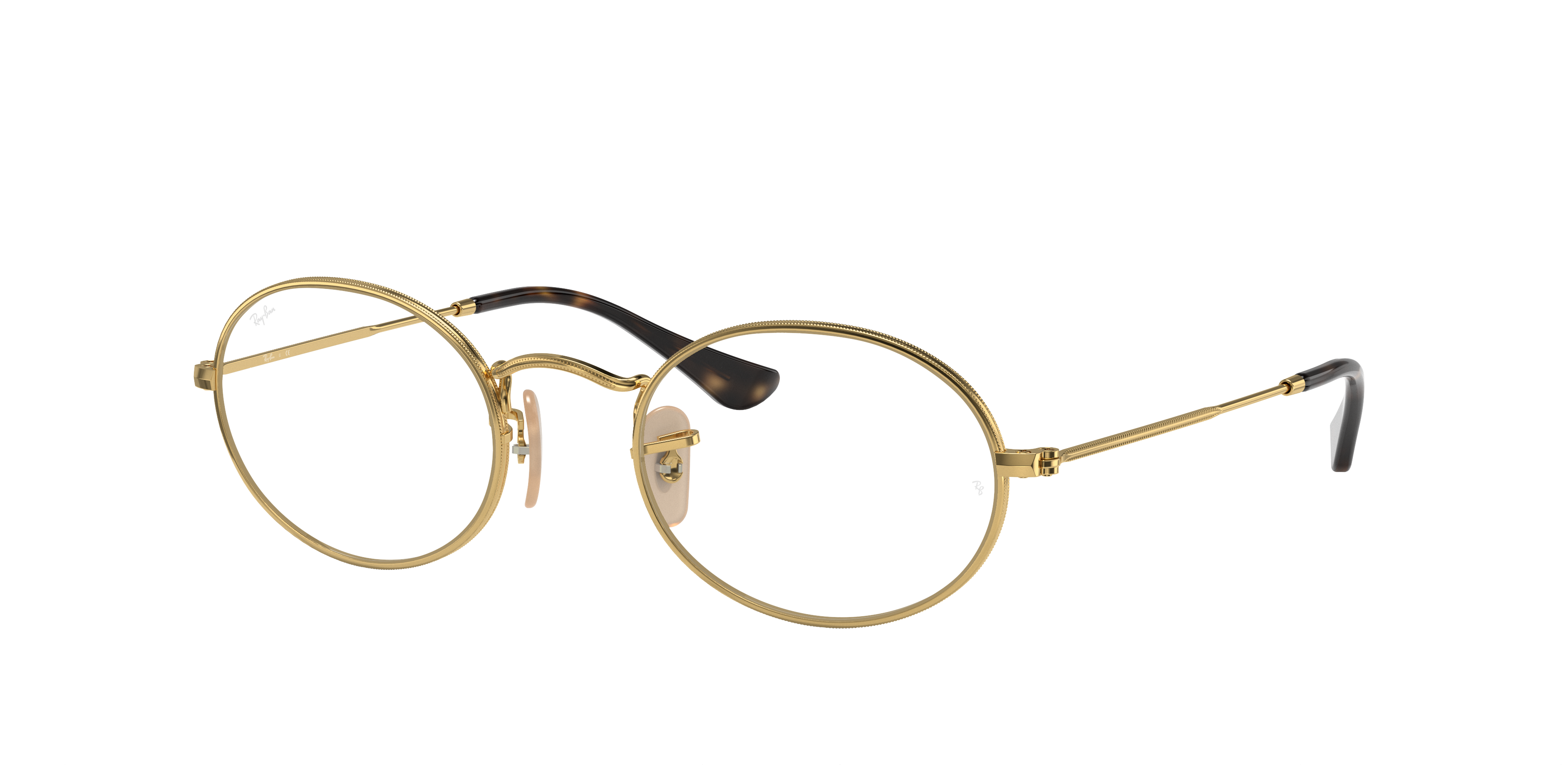 Ray Ban Rb3547v Oval Optics Gold Eyeglasses ® Free Shipping