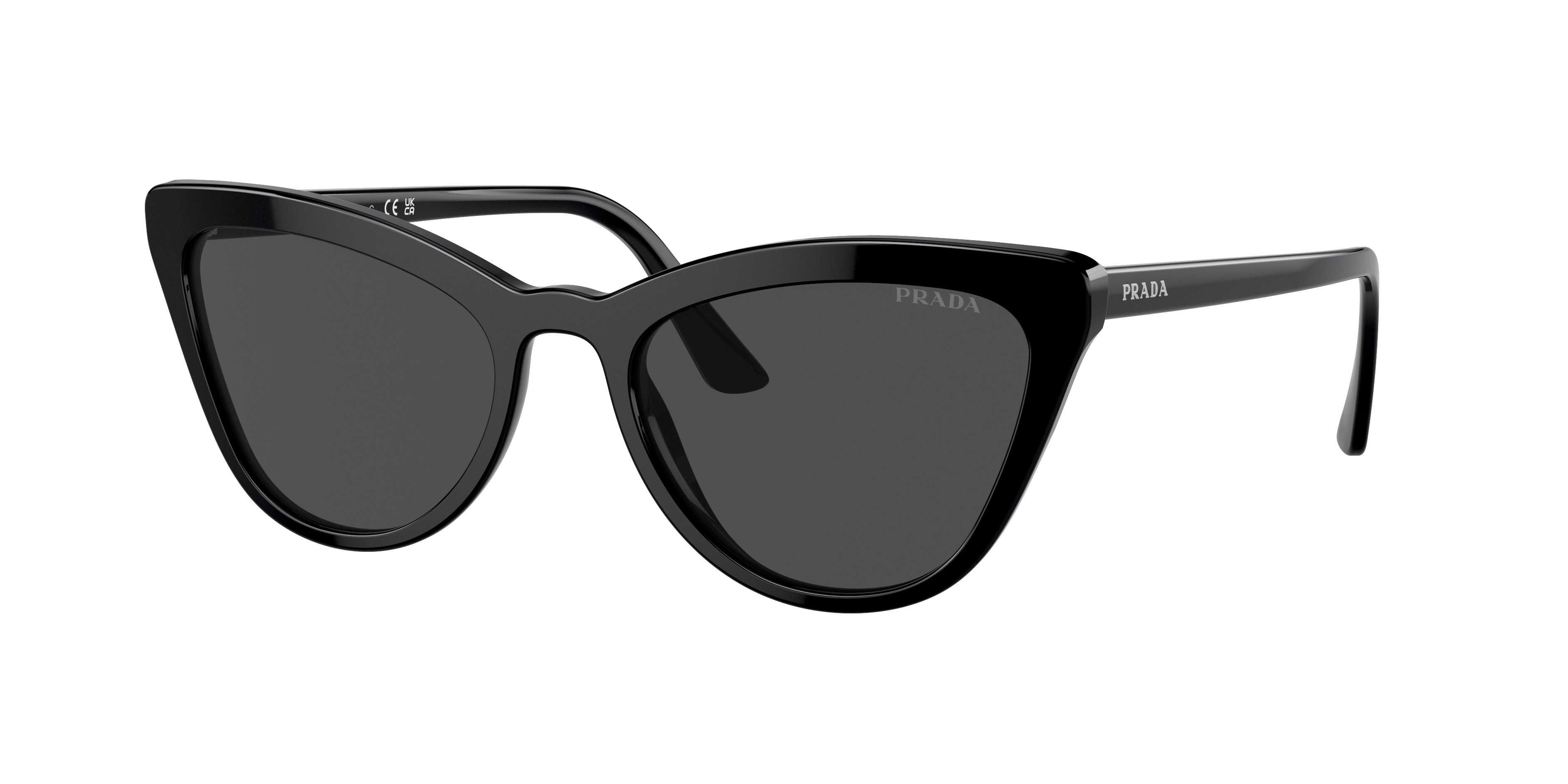 Prada PR 01VS Catwalk Black Sunglasses | Glasses.com® | Free Shipping