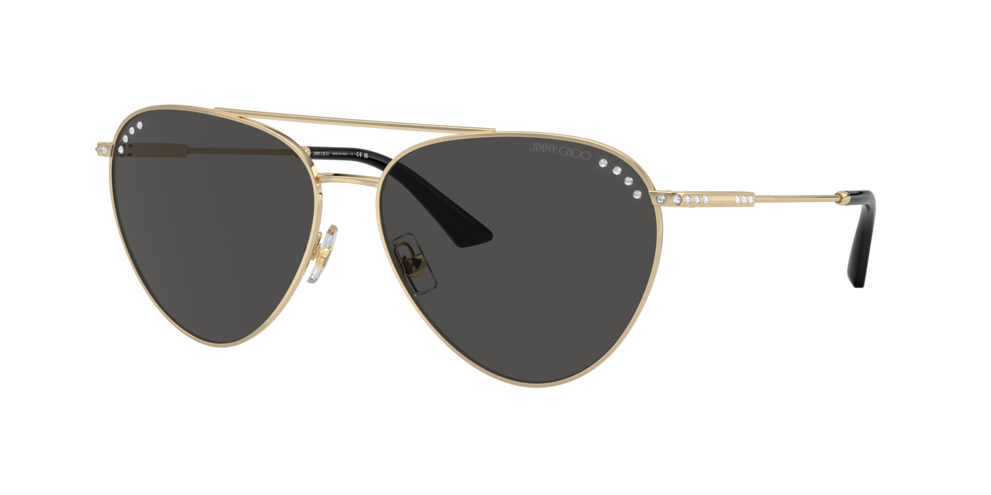 サングラス JIMMY CHOO Woman Sunglasses Yellow Gold 0JC4002B PALE1 Sunglasses Jimmy Choo JC4002B | Free Shipping | Glasses.com®
