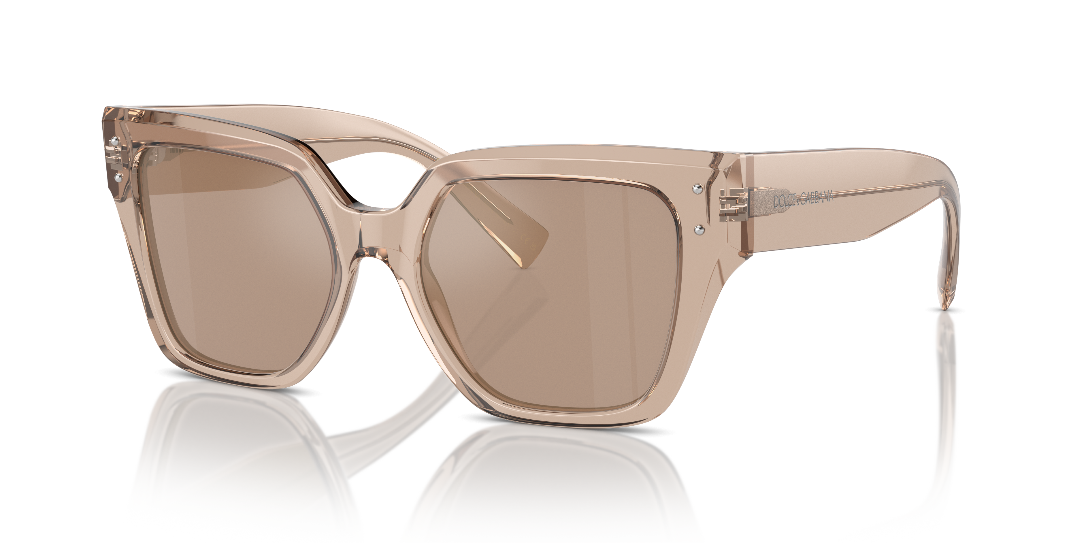 Dolce & Gabbana Unisex Dg4471 Transparent Camel Size: Standard