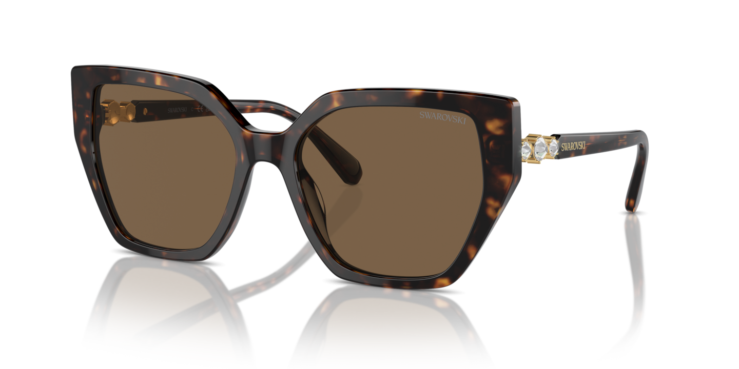 Swarovski SK6016 Sunglasses 100273 Dark Havana