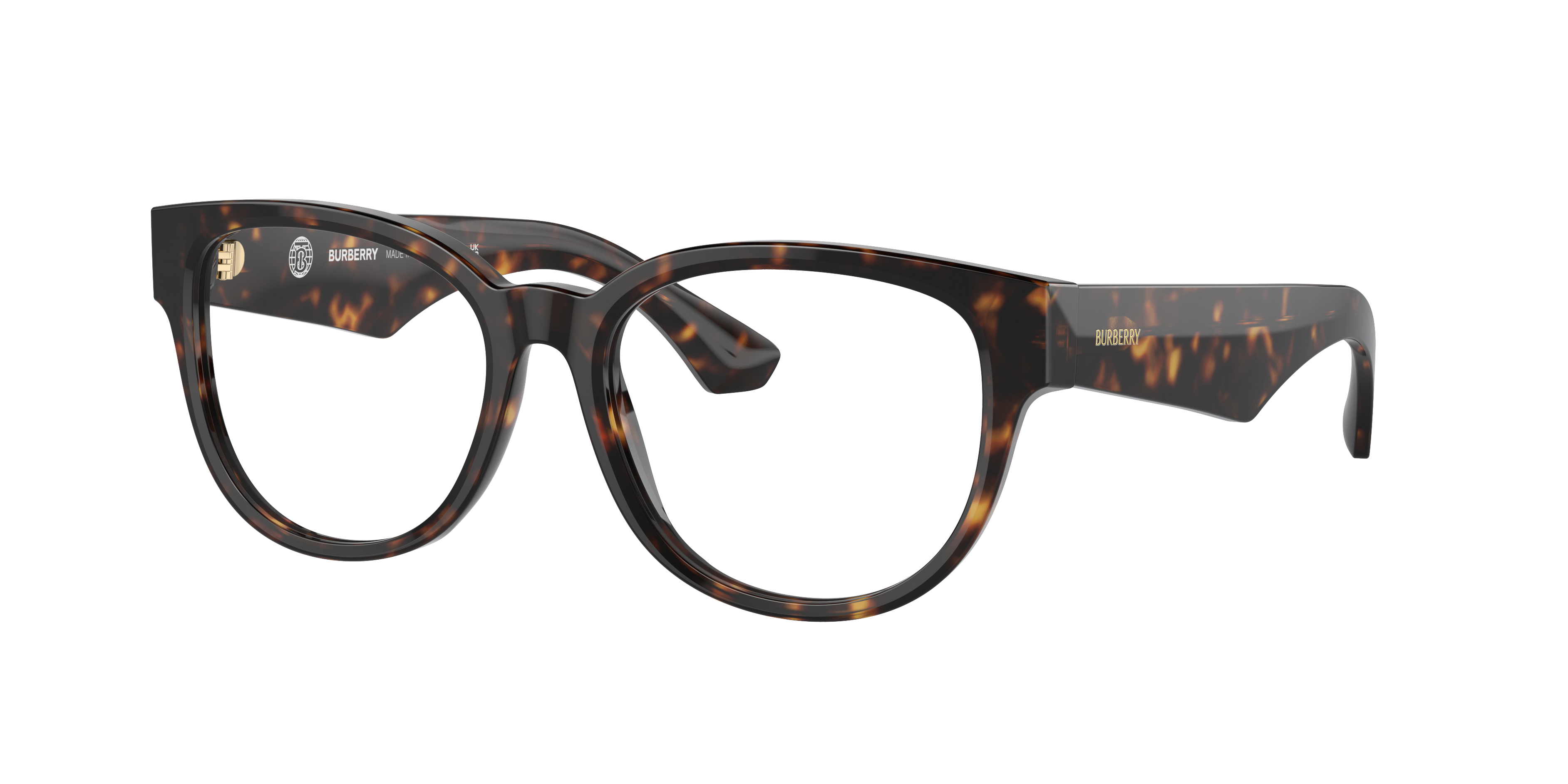 Burberry BE2410 Dark Havana Eyeglasses | Glasses.com® | Free Shipping