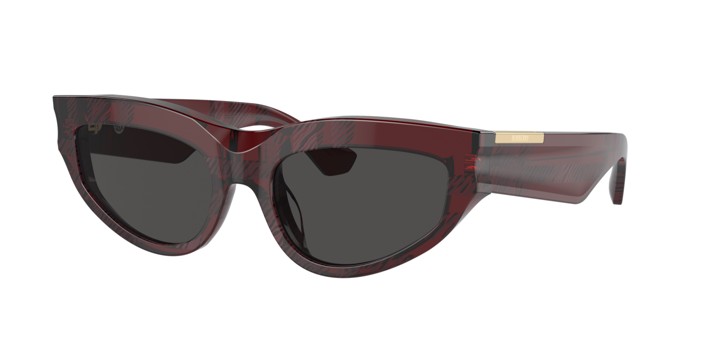 Burberry Check Red Sunglasses Glasses Free Shipping