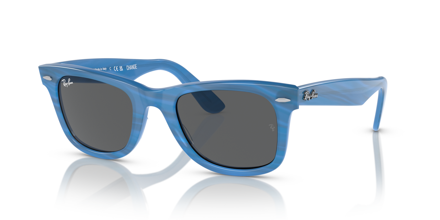 Ray-Ban Photo Striped Blue Sunglasses | Glasses.com® | Free Shipping