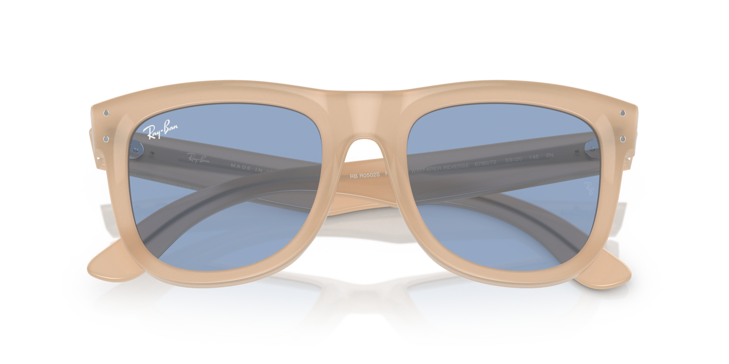 Ray-Ban Wayfarer Reverse RBR0502S 678072 Beige Sunglasses
