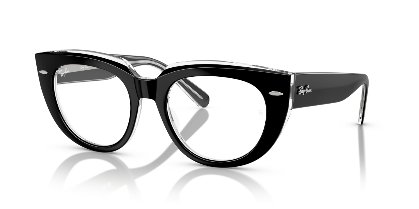 Ray Ban RX5586 Doreen Eyeglasses 2034 Black On Transparent