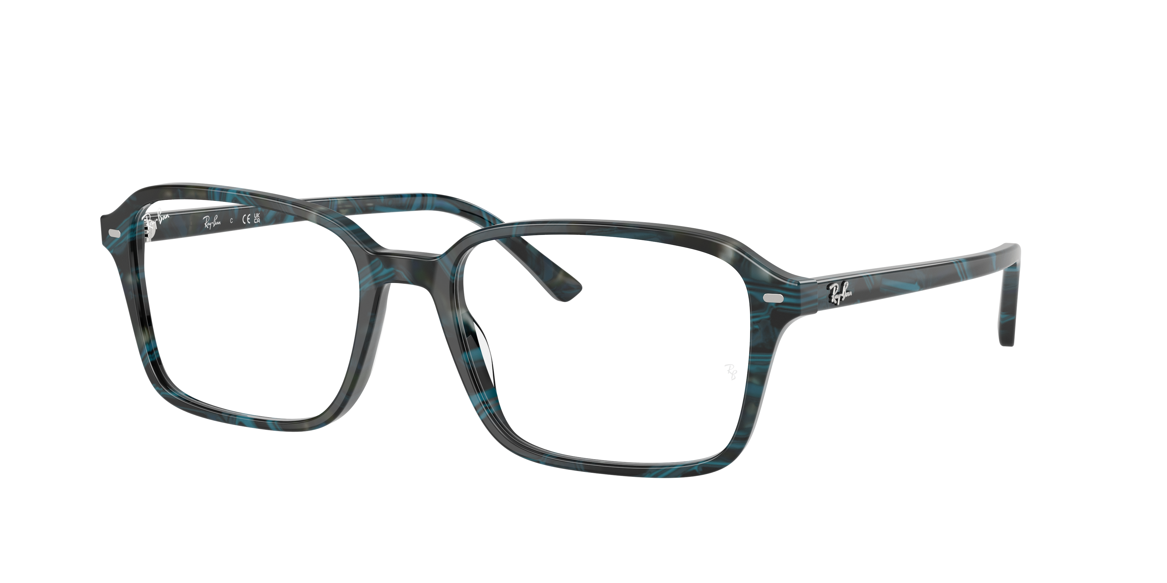 Ray-Ban RB5431 Raimond Optics Transparent Fantasy Blue & Grey ...