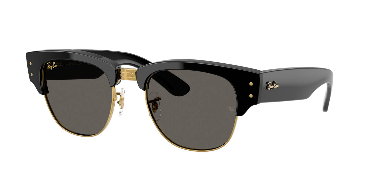 Ray-Ban RB0316S Mega Clubmaster Blacked Out Collection Black On Gold
