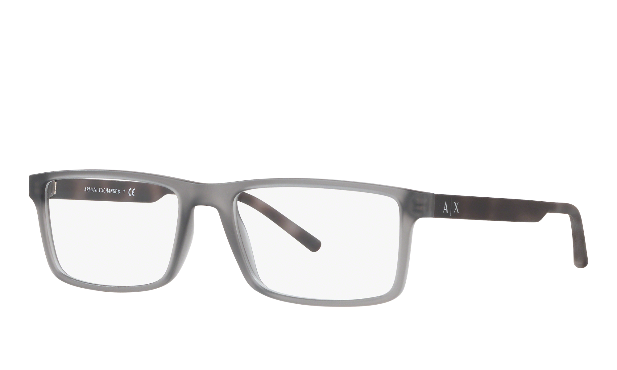 Armani Exchange AX3060 Matte Transparent Grey Eyeglasses