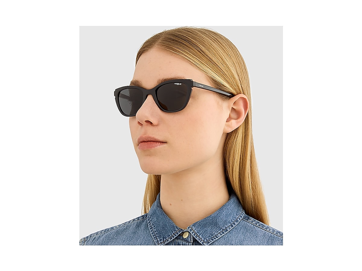 Vogue Eyewear Black Sunglasses | Glasses.com® | Free Shipping