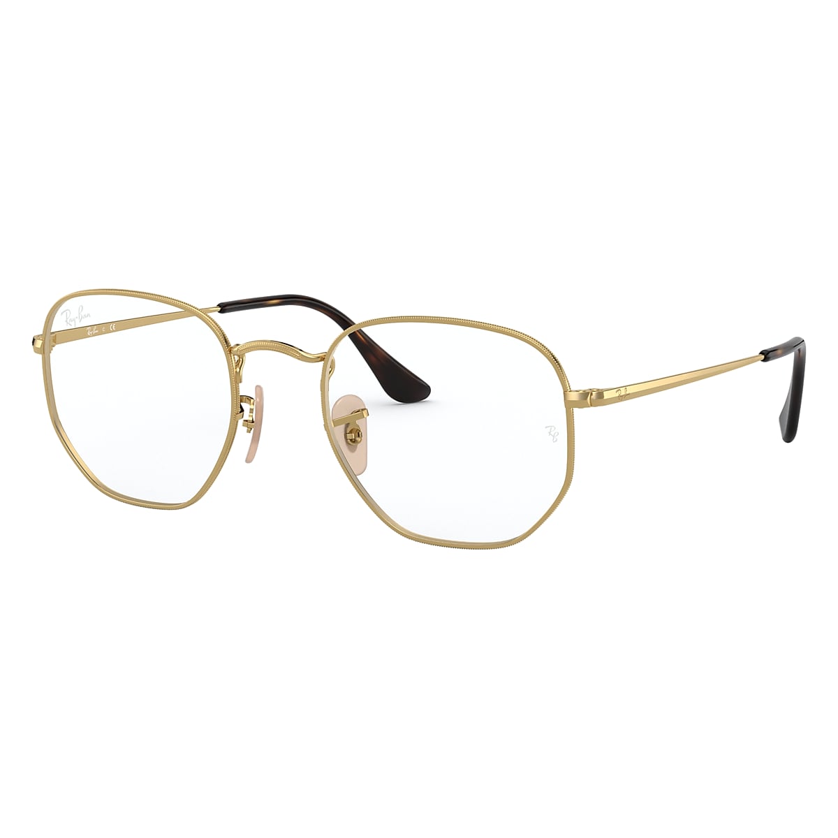 Ray-Ban ローズピンクレンズ ゴールドフレーム サングラス(六角形) レイバン公式ストア】 Ray-Ban® HEXAGONAL FLAT LENSES