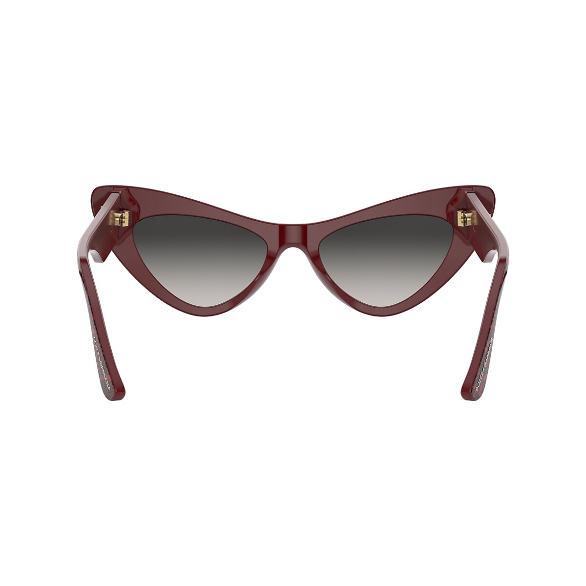 Dolce & Gabbana Damasco Black On Bordeaux Sunglasses | Glasses.com