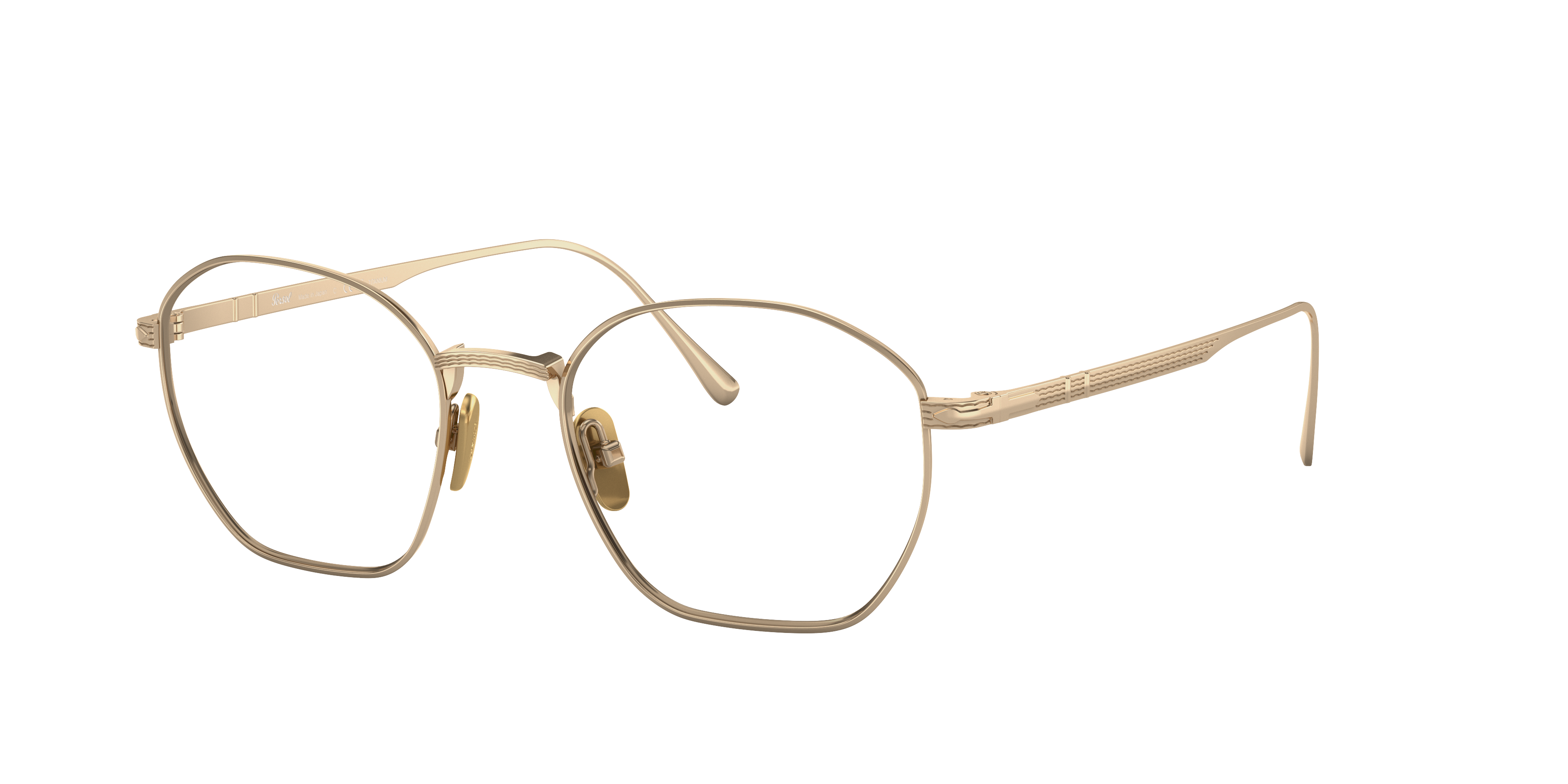 Persol Gold Eyeglasses | Glasses.com® | Free Shipping