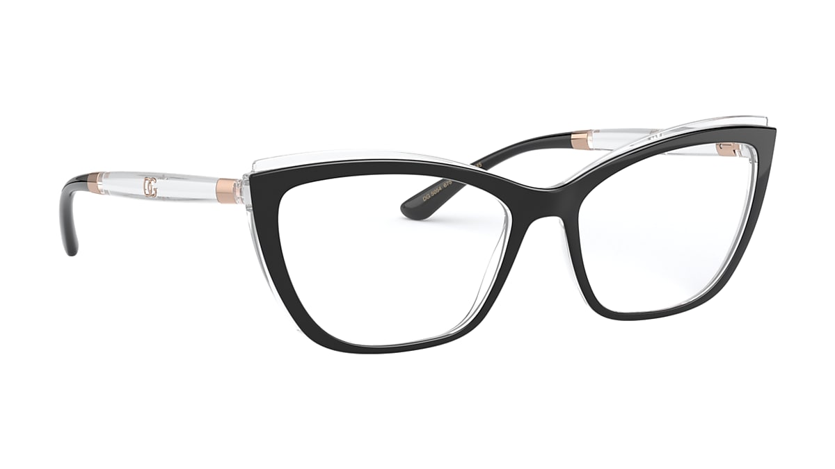 Dolce & Gabbana Black On Crystal Eyeglasses ® | Free Shipping