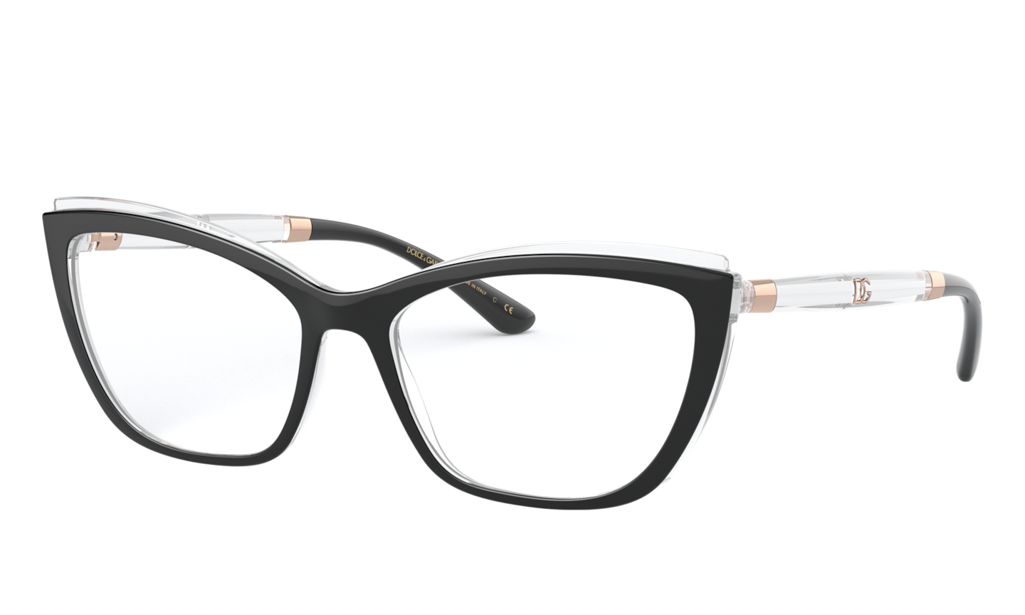 Dolce & Gabbana Black On Crystal Eyeglasses ® | Free Shipping