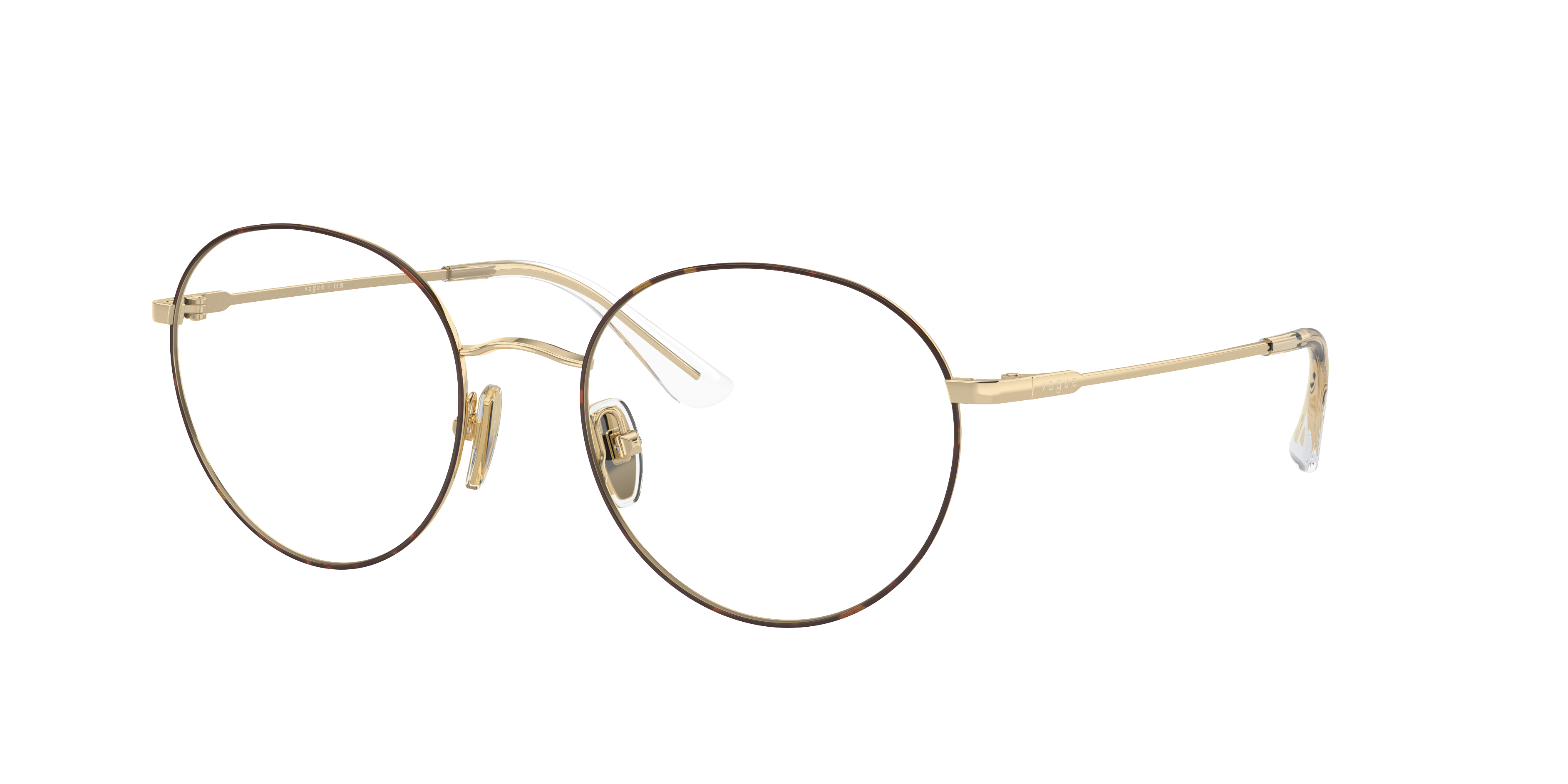 Vogue Eyewear VO4177 Top Havana/Pale Gold Eyeglasses | Glasses.com ...