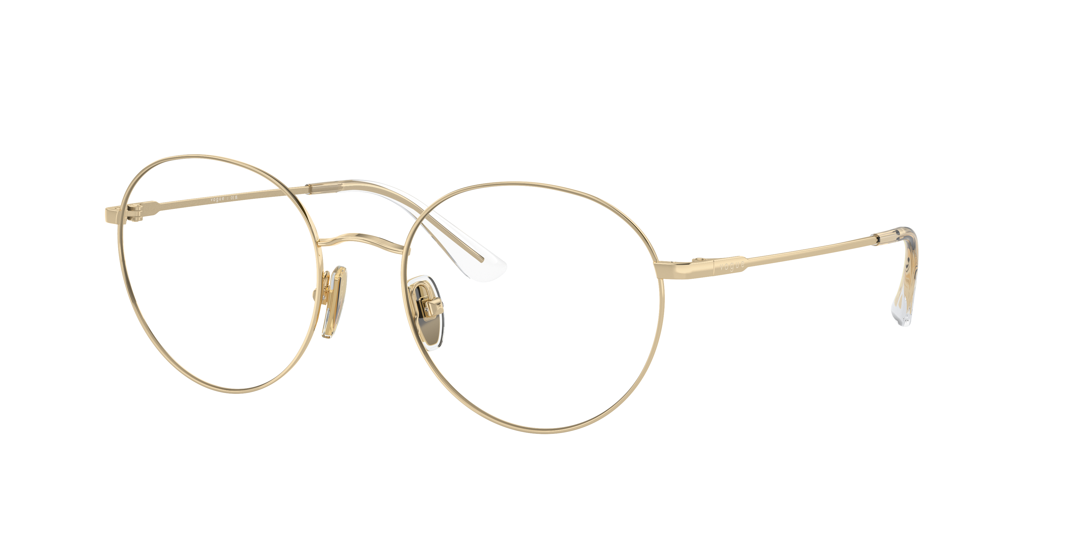 Vogue Eyewear VO4177 Pale Gold Eyeglasses | Glasses.com® | Free Shipping