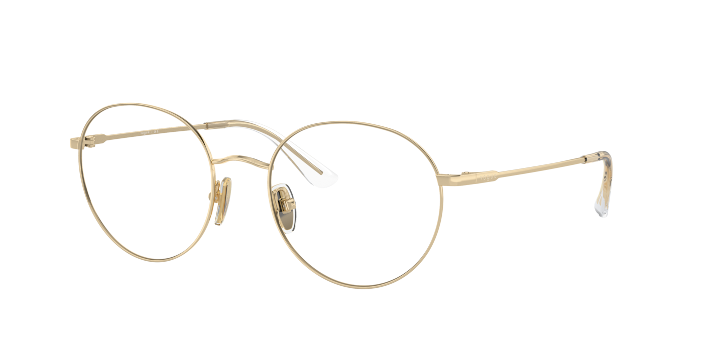 Vogue Eyewear VO4177 Pale Gold Eyeglasses | Glasses.com® | Free Shipping