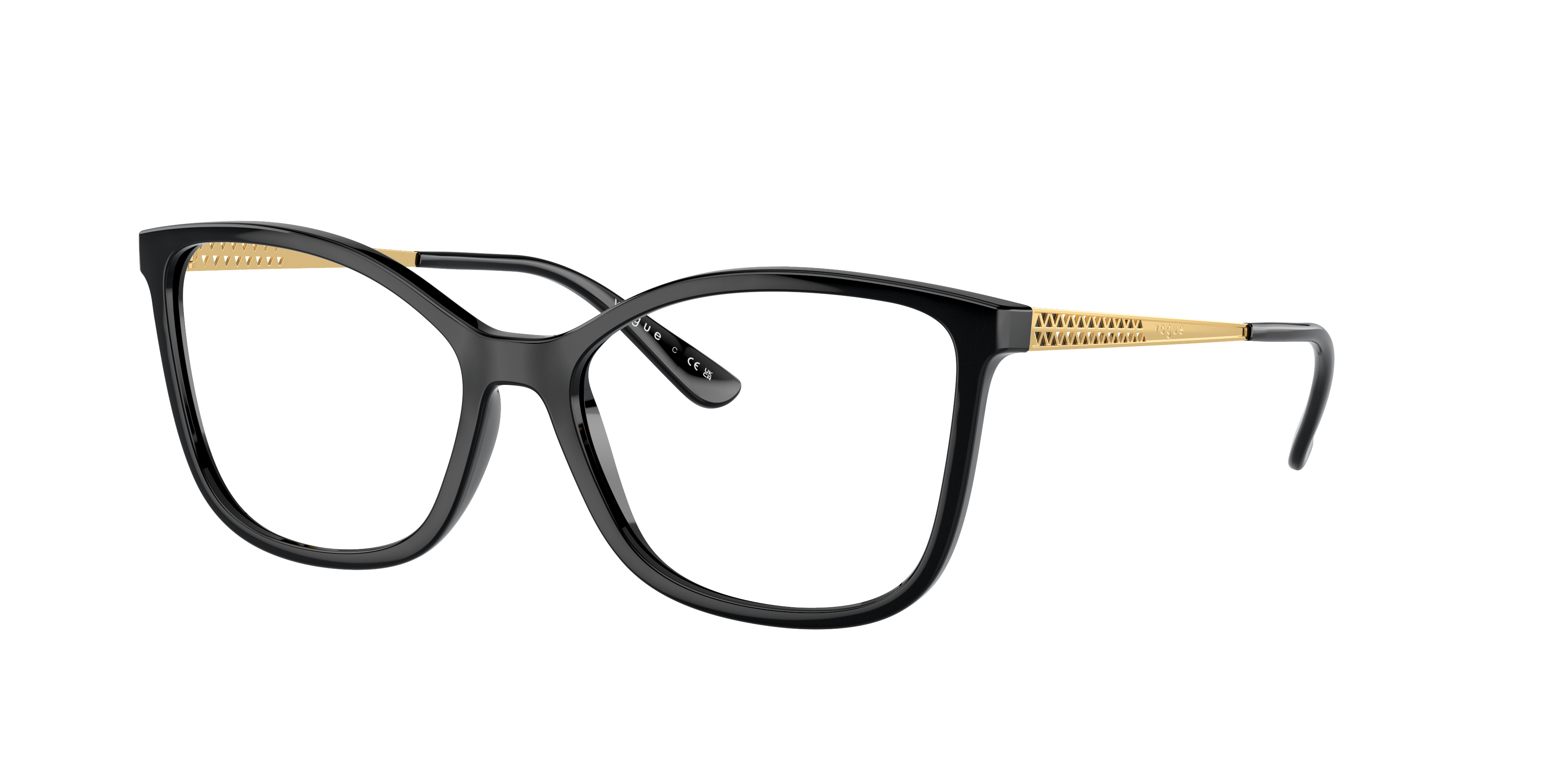 Vogue Eyewear VO5334 Black Eyeglasses | Glasses.com® | Free Shipping