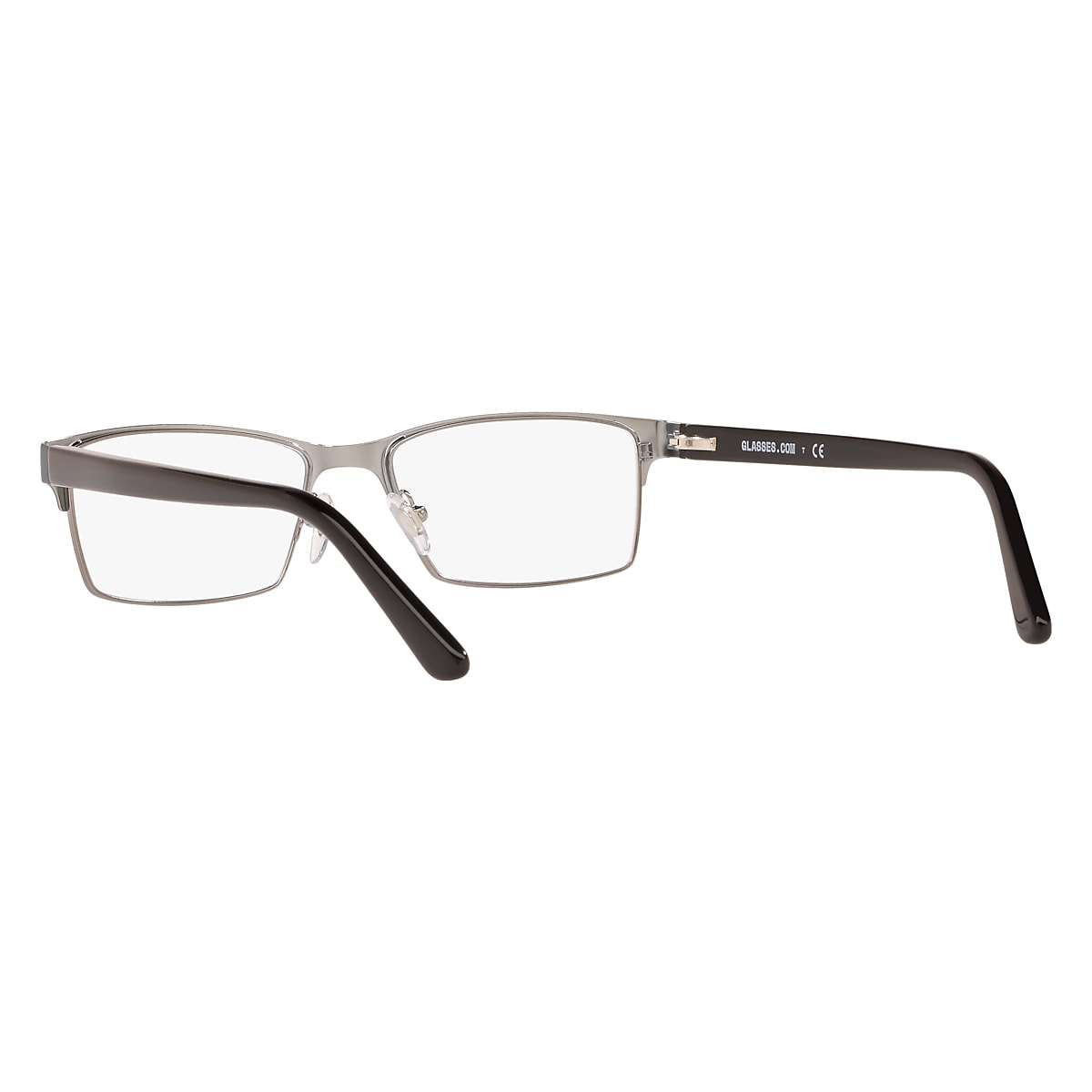 Glasses.com Gunmetal Matte Blue Eyeglasses | Glasses.com® | Free 