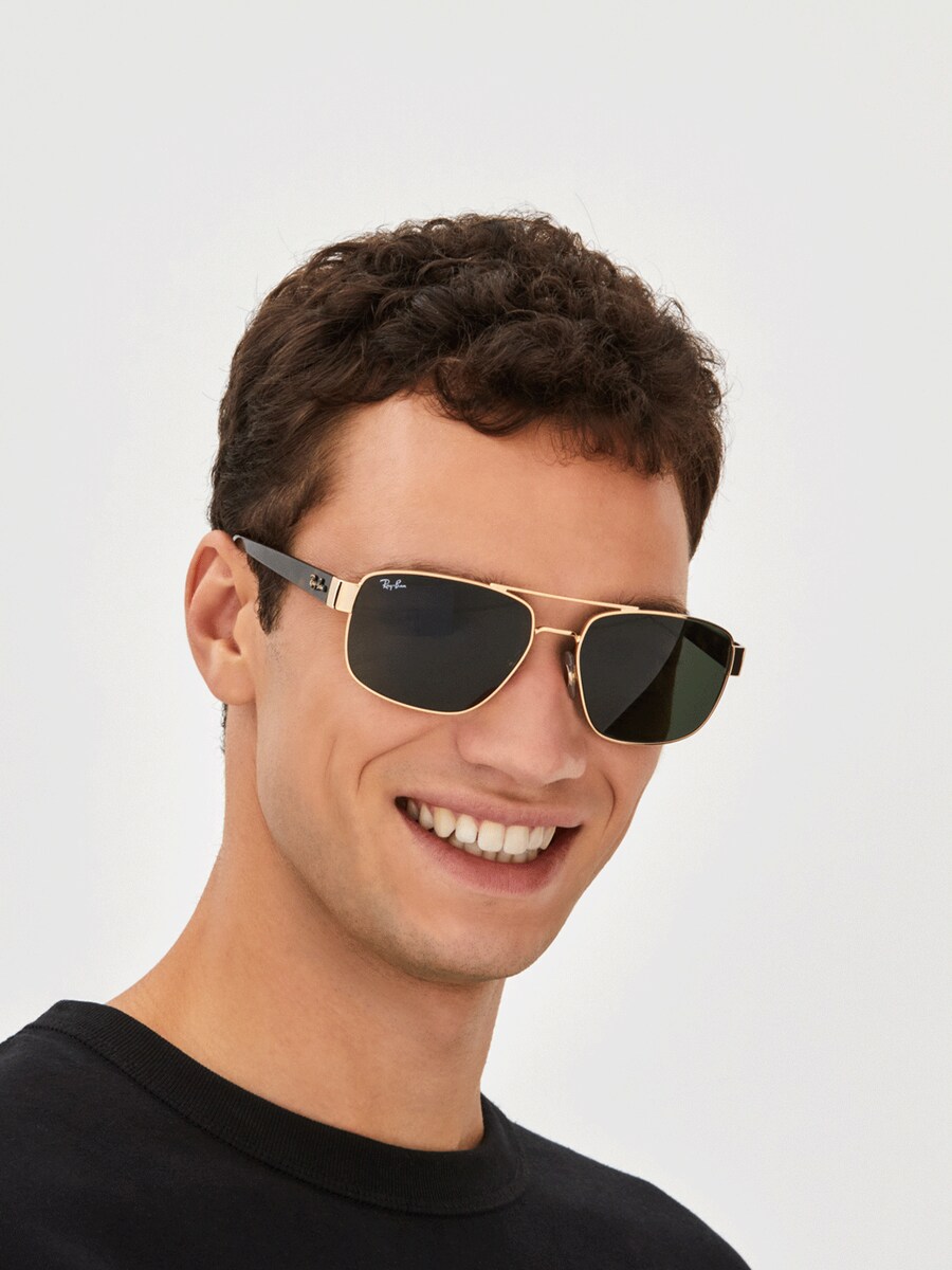 Ray-Ban RB3663 Gold Sunglasses | Glasses.com® | Free Shipping