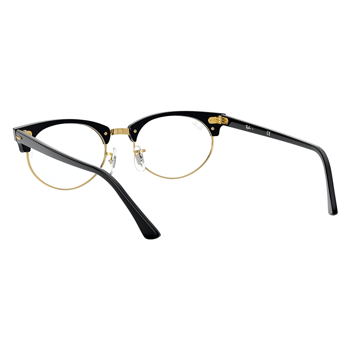 Ray Ban Clubmaster Oval Optics Black Eyeglasses Glasses Com Free Shipping