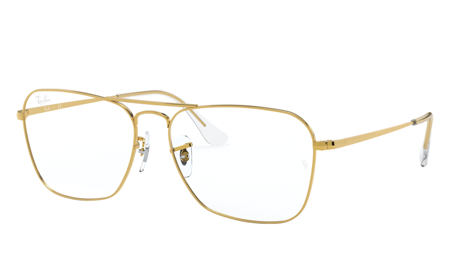 De Kamer Aap Bounty Ray-Ban Gold Eyeglasses | Glasses.com® | Free Shipping