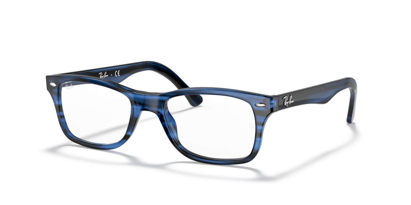 Ray-Ban Striped Blue Eyeglasses | Glasses.com® | Free Shipping